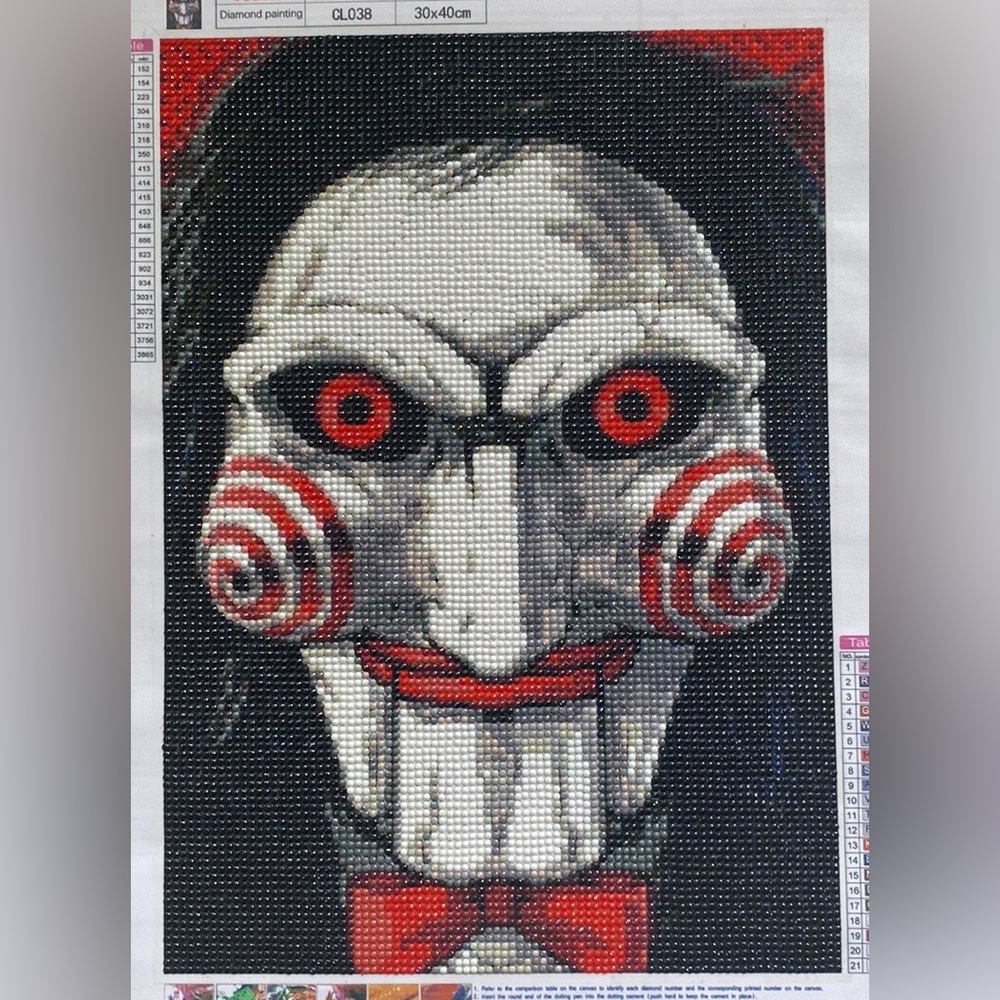 SAW Billy The Puppet Diamond Dot Art Picture Painting